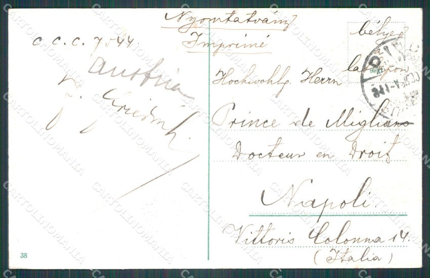 Hungary Ungheria Budapest Szt Gellert szobor CREASED postcard XC2928 – retro