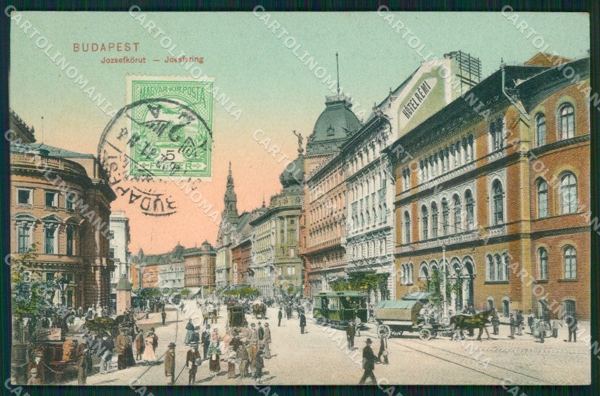 Hungary Ungheria Budapest Jozsef Korut postcard XC2932 – fronte