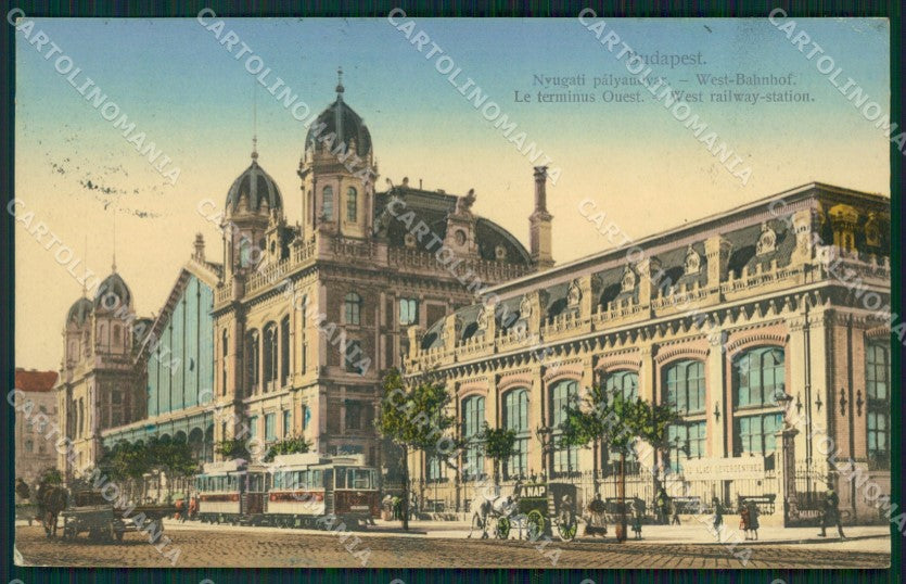 Hungary Ungheria Budapest Nyugati Palyaudvar postcard XC2936 – fronte
