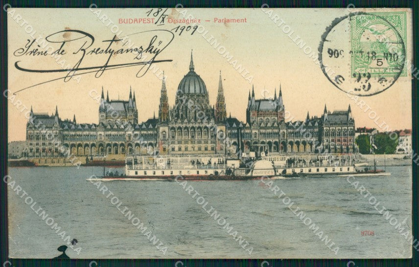 Hungary Ungheria Budapest CORNER CREASES postcard XC2938 – fronte