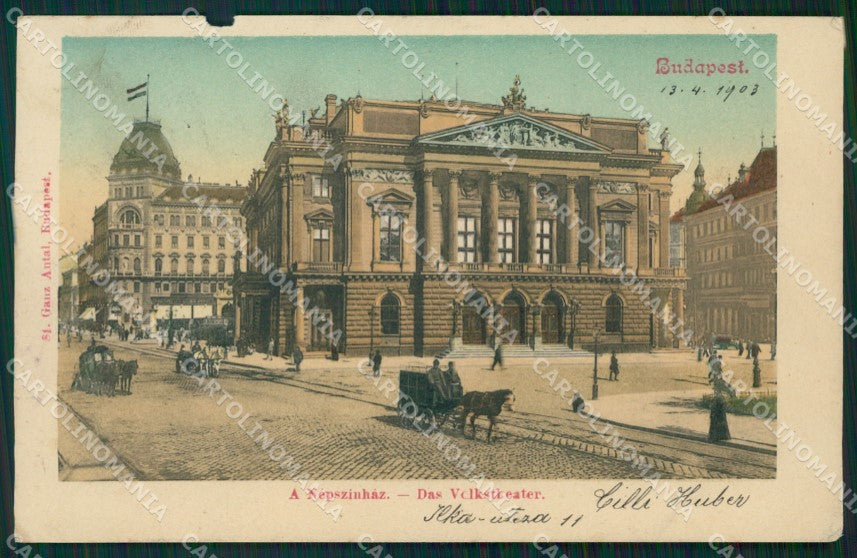 Hungary Ungheria Budapest ABRADED postcard XC2958 – fronte