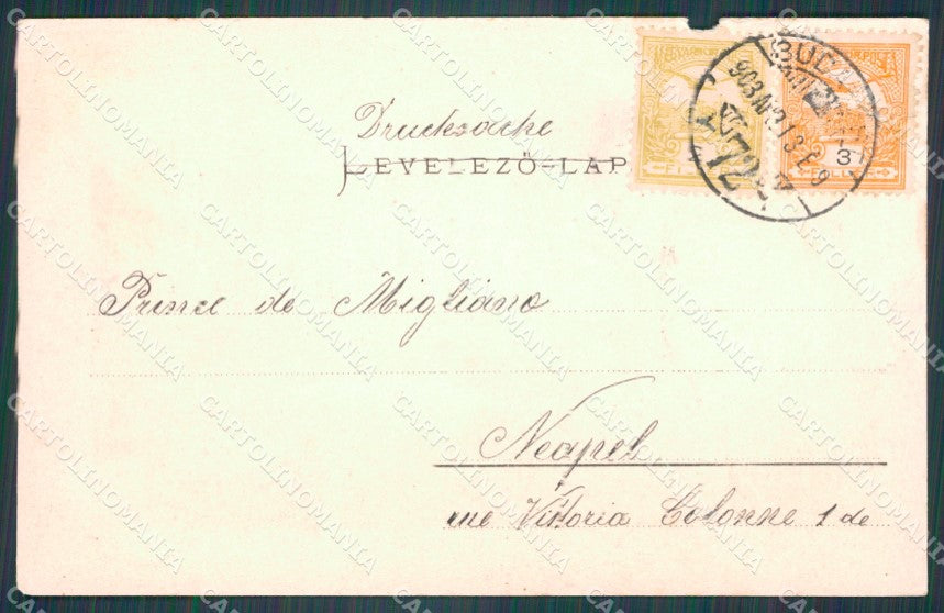 Hungary Ungheria Budapest ABRADED postcard XC2958 – retro