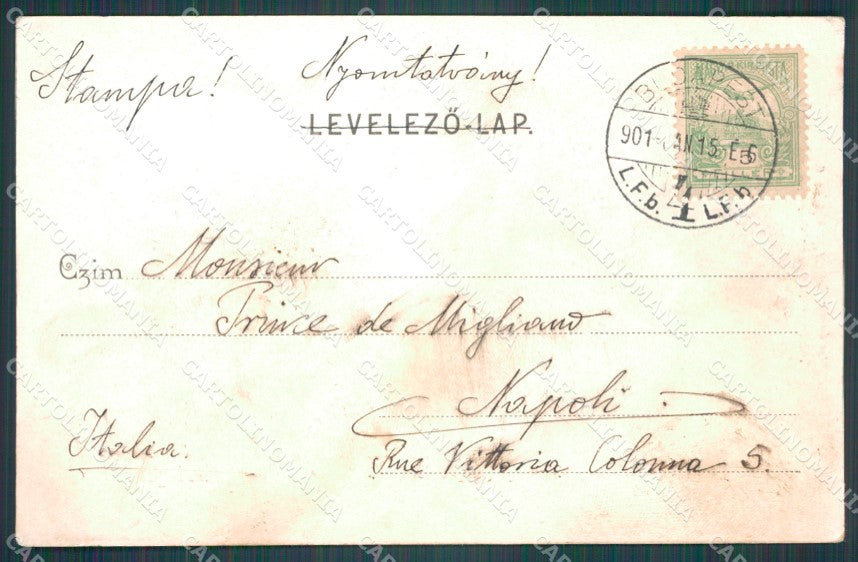 Hungary Ungheria Budapest CORNER CREASE postcard XC2965 – retro