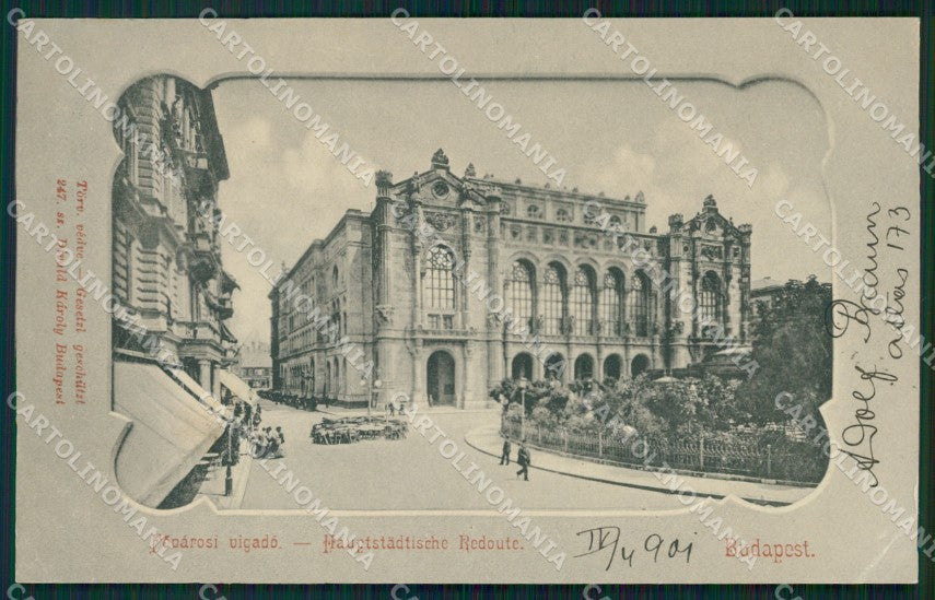 Hungary Ungheria Budapest CORNER CREASE postcard XC2967 – fronte