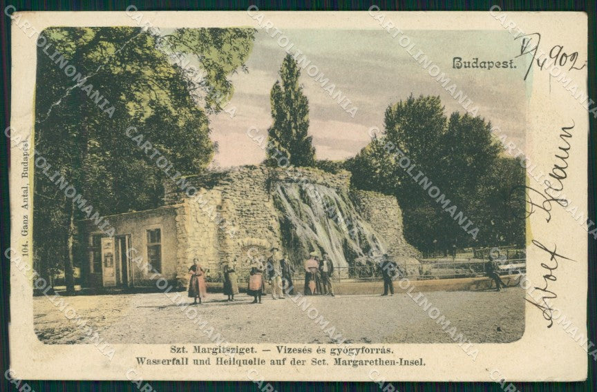 Hungary Ungheria Budapest CORNER CREASE postcard XC2968 – fronte