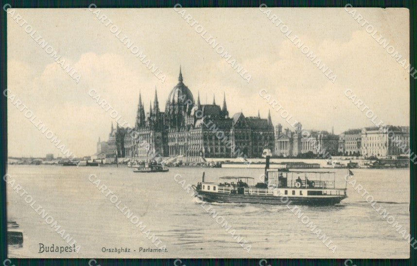 Hungary Ungheria Budapest CORNER CREASE postcard XC2970 – fronte