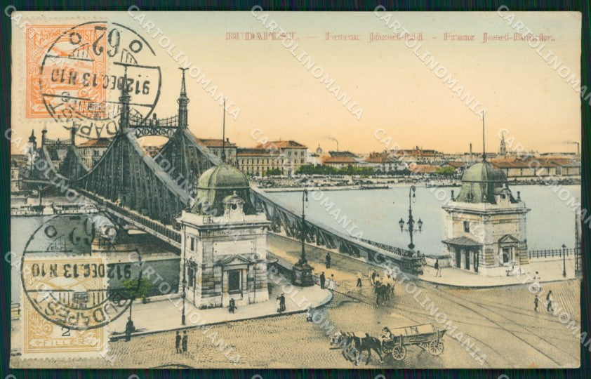 Hungary Ungheria Budapest Jozsef hid postcard XC2982 – fronte