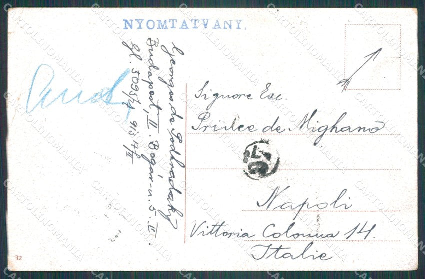 Hungary Ungheria Budapest CREASES postcard XC2990 – retro