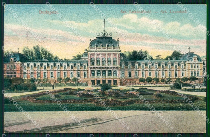 Hungary Ungheria Budapest Szt Lukacsfurdo postcard XC2993 – fronte