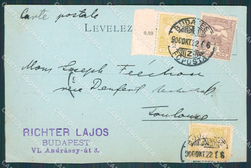Hungary Ungheria Budapest ABRADED postcard XC2998 – retro
