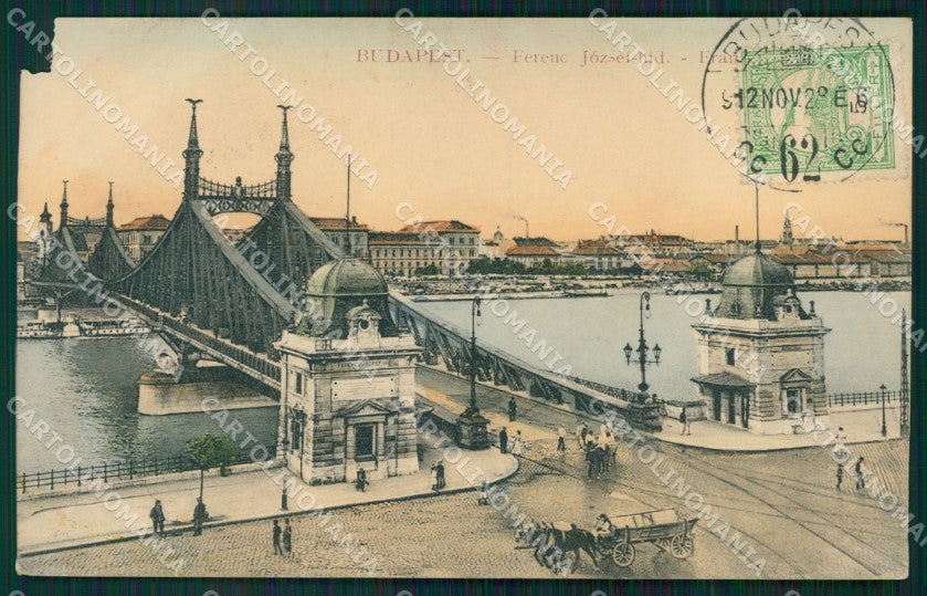 Hungary Ungheria Budapest ABRADED postcard XC3004 – fronte