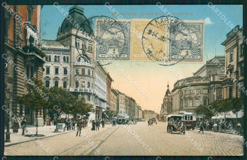 Hungary Ungheria Budapest Jozsef Korut postcard XC3005 – fronte
