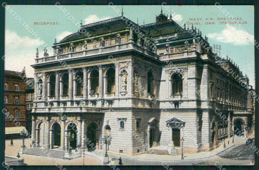 Hungary Ungheria Budapest Operahaz postcard XC3007 – fronte