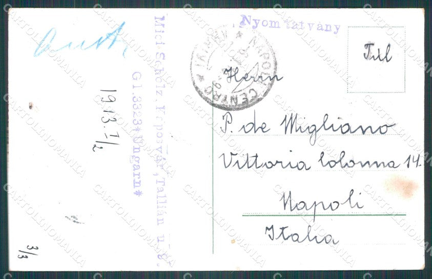 Hungary Ungheria Budapest Gresham Palota postcard XC3009 – retro