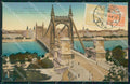 Hungary Ungheria Budapest Erzsebet hid postcard XC3019 – fronte