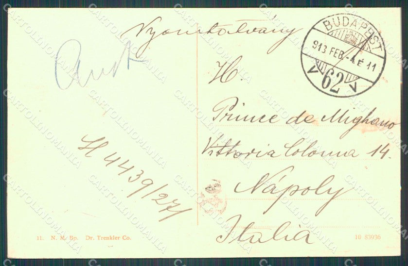 Hungary Ungheria Budapest Erzsebet hid postcard XC3019 – retro