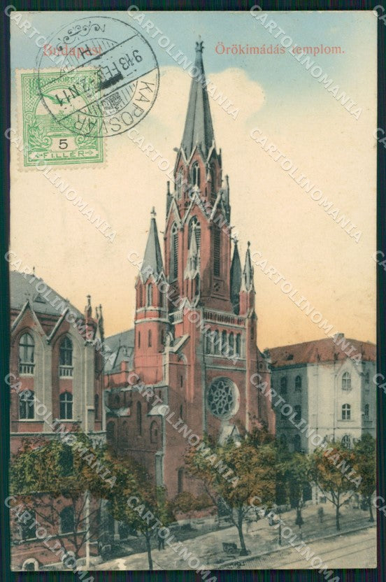 Hungary Ungheria Budapest Orokimadas templom postcard XC3022 – fronte
