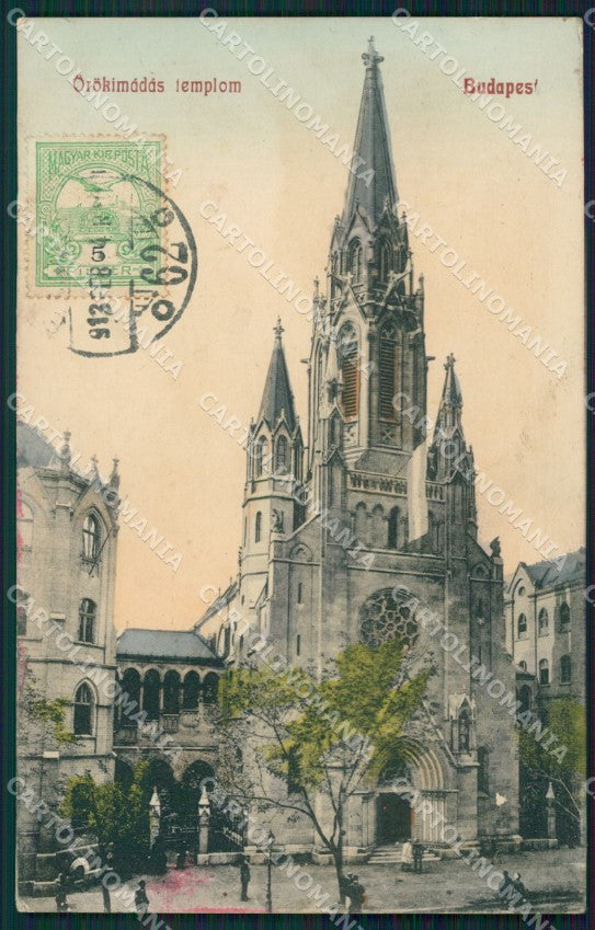 Hungary Ungheria Budapest Orokimadas templom postcard XC3023 – fronte
