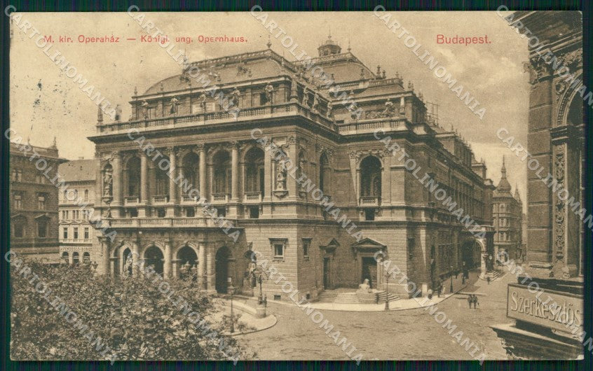 Hungary Ungheria Budapest Operahaz postcard XC3030 – fronte