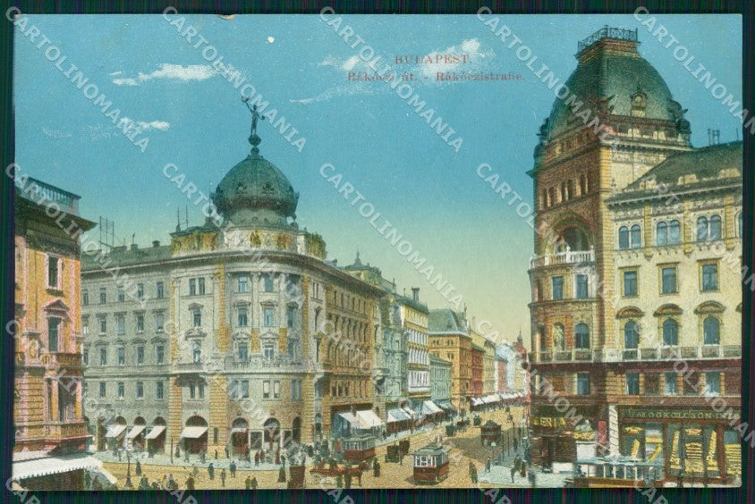 Hungary Ungheria Budapest Rakoezi ut postcard XC3032 – fronte