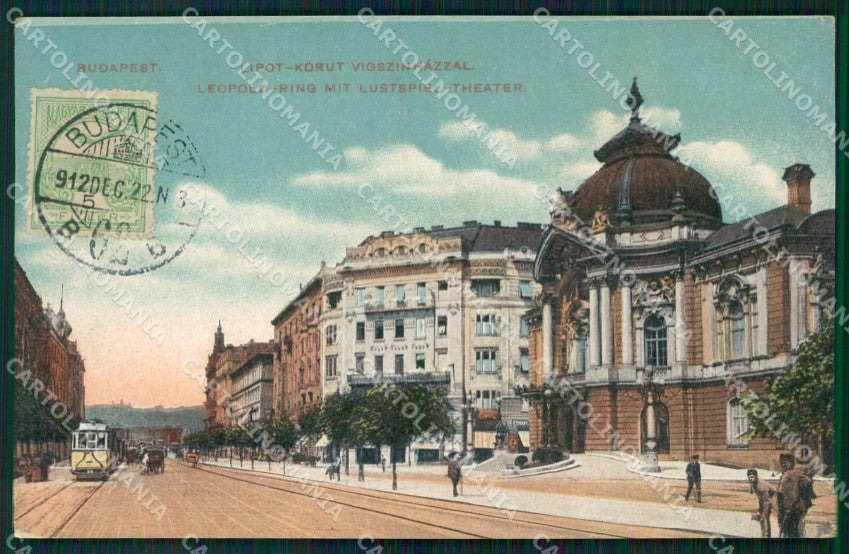 Hungary Ungheria Budapest Lipot Korut postcard XC3035 – fronte