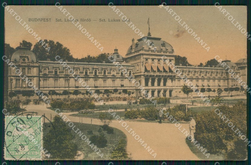 Hungary Ungheria Budapest CORNER CREASE postcard XC3036 – fronte