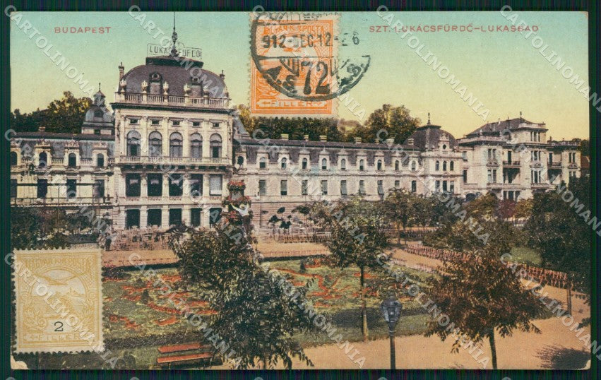 Hungary Ungheria Budapest Szt Lukacsfurdo postcard XC3037 – fronte
