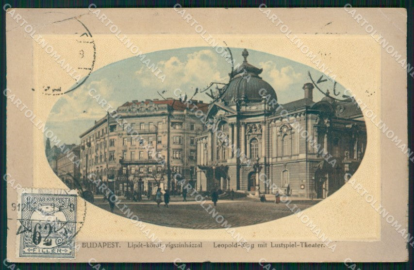 Hungary Ungheria Budapest CORNER CREASE postcard XC3038 – fronte