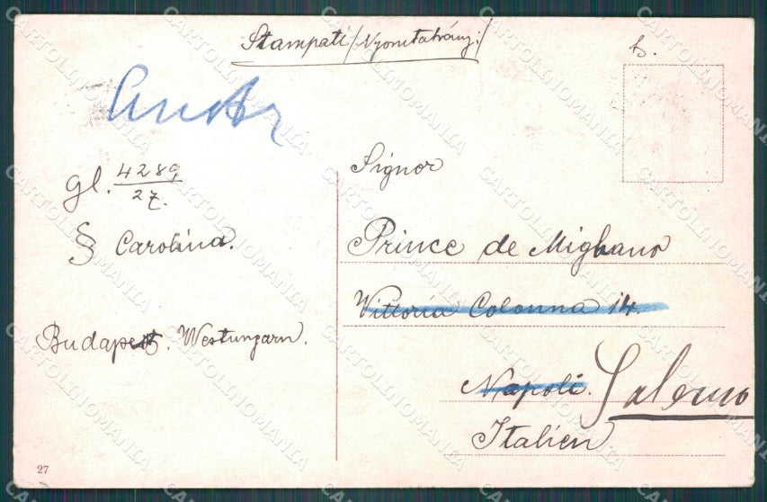 Hungary Ungheria Budapest Erzsebet hid CORNER CREASE postcard XC3046 – retro
