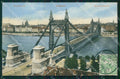 Hungary Ungheria Budapest Erzsebet hid CREASED postcard XC3047 – fronte