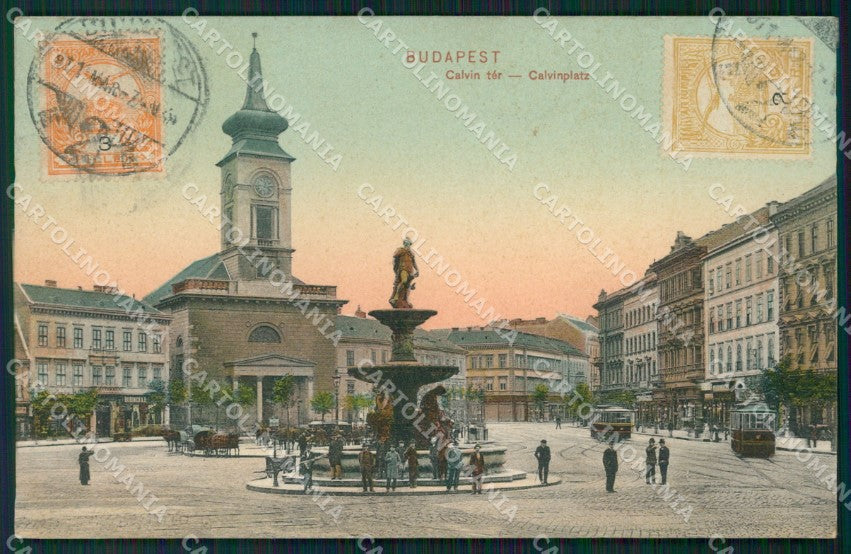 Hungary Ungheria Budapest Calvin ter postcard XC3049 – fronte