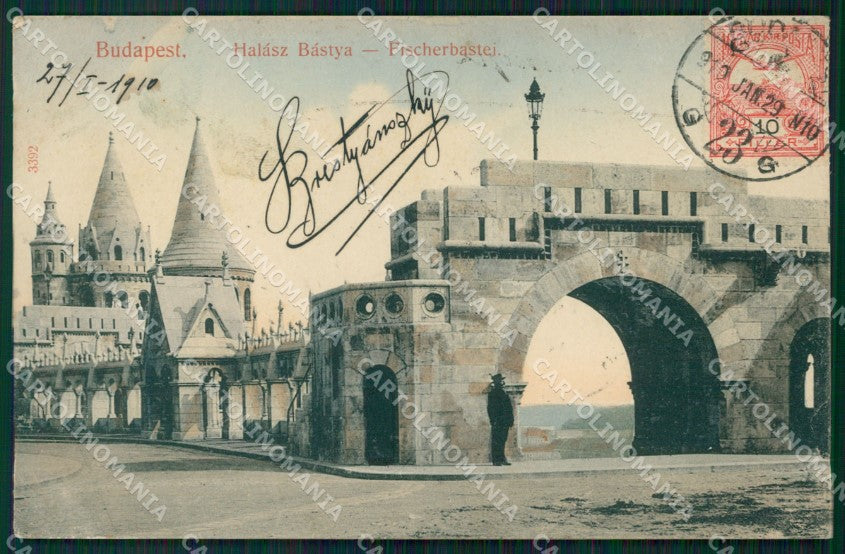 Hungary Ungheria Budapest CORNER CREASES postcard XC3055 – fronte