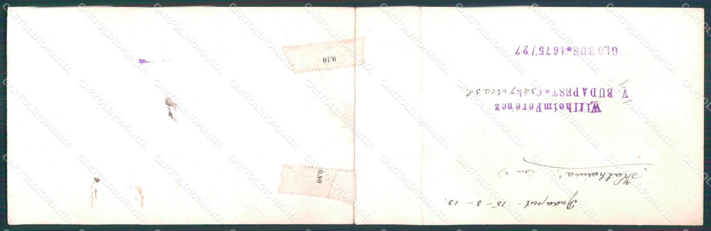 Hungary Ungheria Budapest CREASED postcard XC3067 – retro