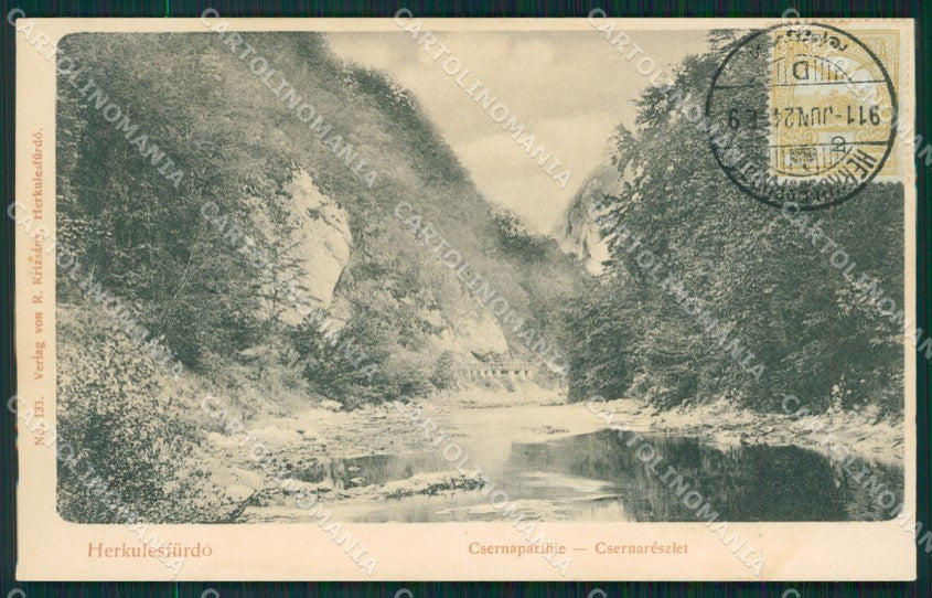 Romania Herkulesfurdo Baile Herculane postcard XC3070 – fronte