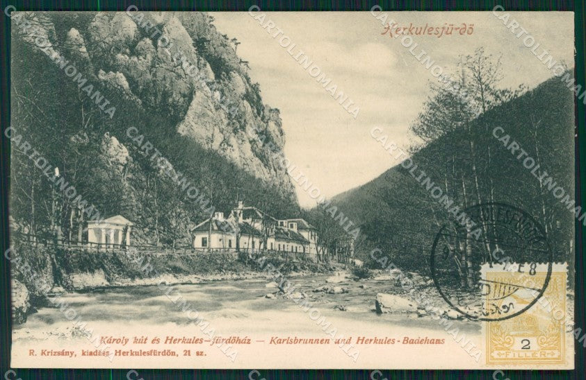 Romania Herkulesfurdo Baile Herculane postcard XC3072 – fronte