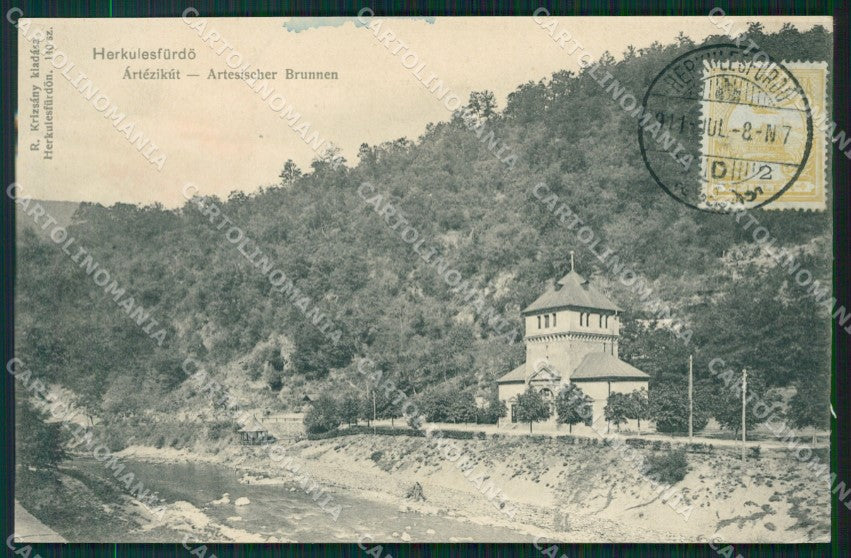 Romania Herkulesfurdo Baile Herculane postcard XC3080 – fronte