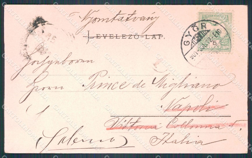Hungary Ungheria Gyor postcard XC3158 – retro