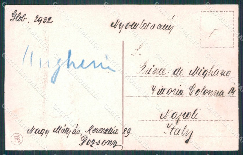 Slovacchia Bratislava Pozsony ABRADED postcard XC3192 – retro