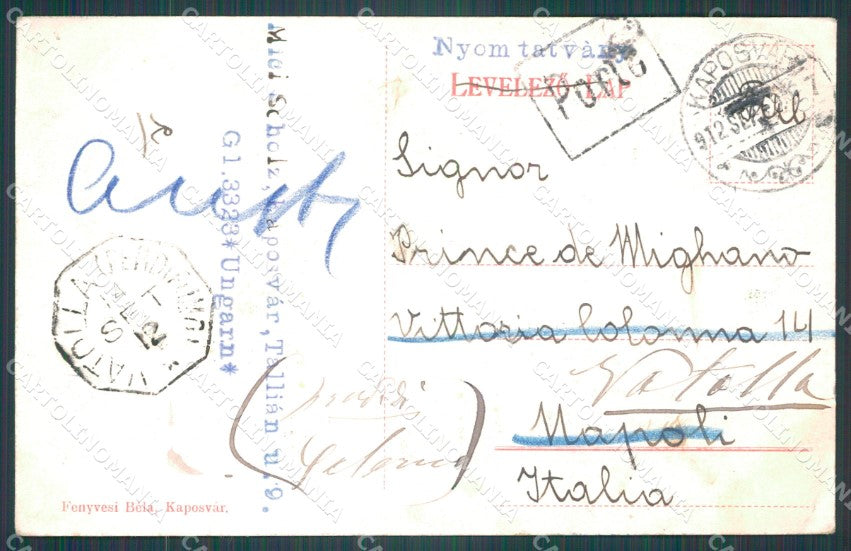 Hungary Ungheria Kaposvar Hole postcard XC3228 – retro
