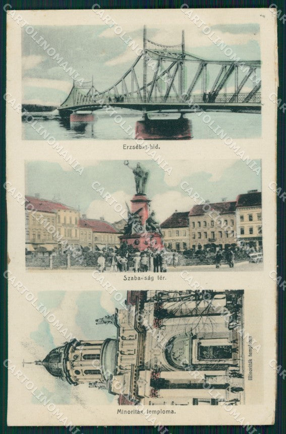 Hungary Ungheria Budapest Erzsebet hid postcard XC3249 – fronte