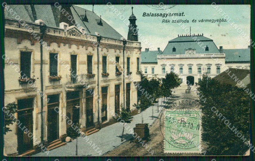 Hungary Ungheria Balassagyarmat CORNER CREASES postcard XC3251 – fronte