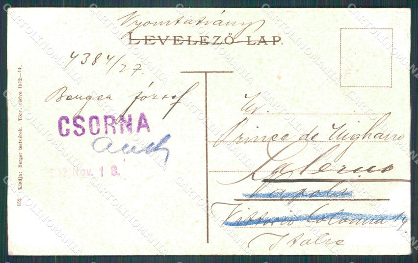 Hungary Ungheria Csorna postcard XC3280 – retro