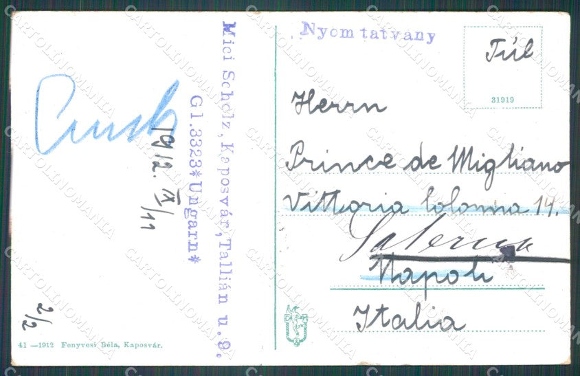 Hungary Ungheria Kaposvar postcard XC3281 – retro