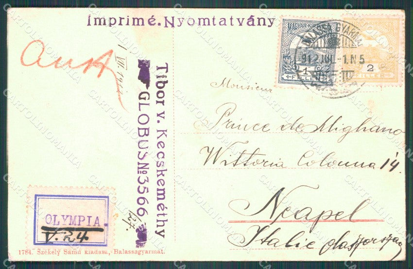 Hungary Ungheria Balassagyarmat CORNER CREASE postcard XC3294 – retro