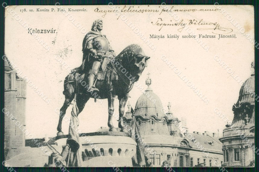 Romania Cluj Napoca Kolozsvar CORNER CREASE postcard XC3301 – fronte