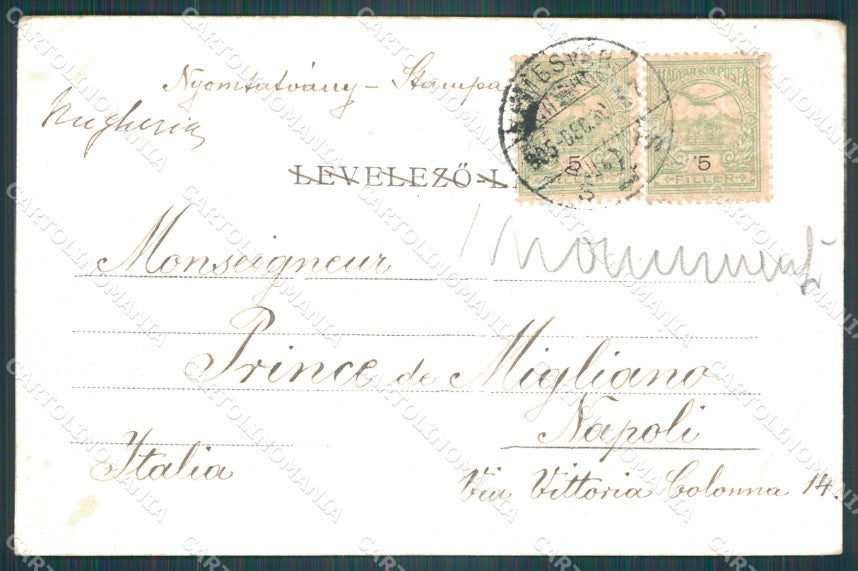 Romania Cluj Napoca Kolozsvar CORNER CREASE postcard XC3301 – retro