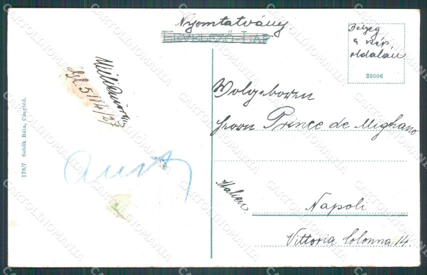 Hungary Ungheria Cegled Czegledrol TEAR postcard XC3305 – retro