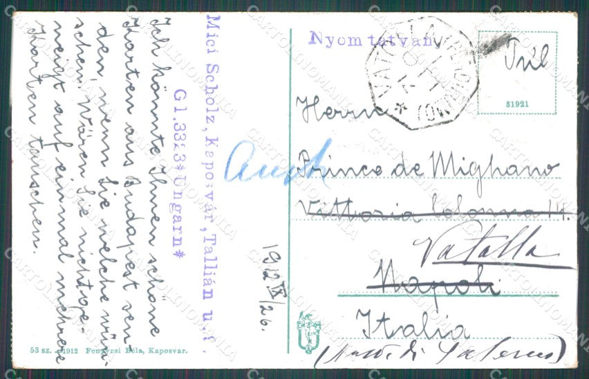 Hungary Ungheria Kaposvar postcard XC3308 – retro