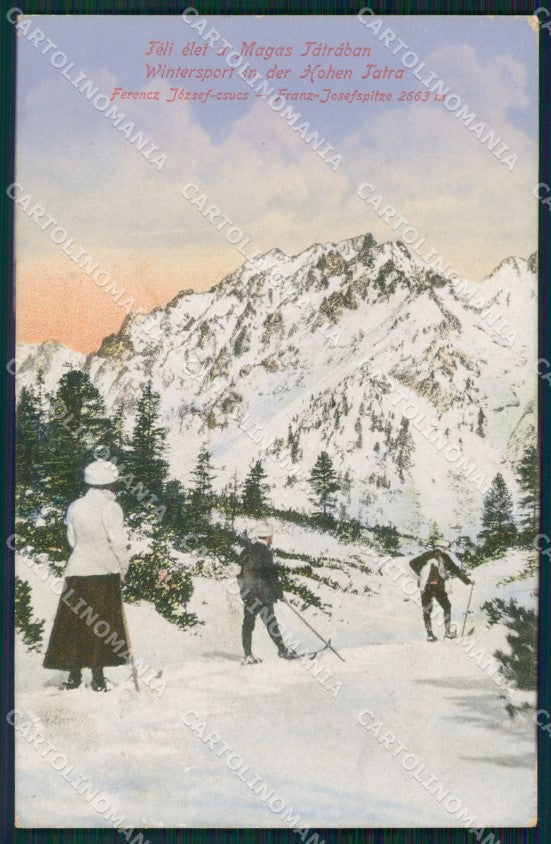 Slovacchia Slovakia Magas Tatra Ski postcard XC3324 – fronte