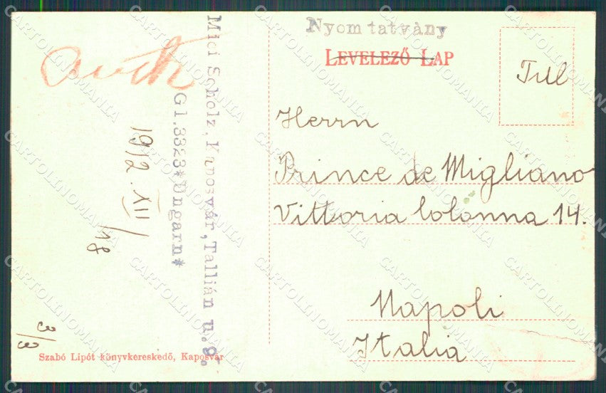 Hungary Ungheria Kaposvar CREASED postcard XC3338 – retro